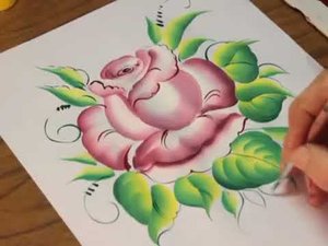 Мастер класс  "Рисуем розу"