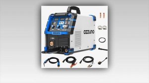 AZZUNO 200A MIG Welder,110V/220V Dual Voltage Multiprocess welder,Gas Gasless MIG