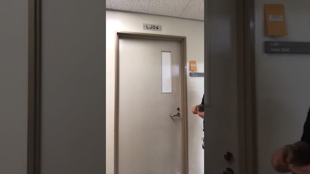 How to properly unlock restroom door during a patient emergency