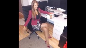 Older Women over 40 in High Heels, Mini Dress & Tights