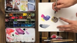 Как сделать красивый фон в акварели. Какие цвета нужно смешать?