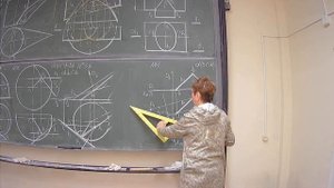 Начертательная геометрия. Плоскости, касательные к поверхностям. Задача 61