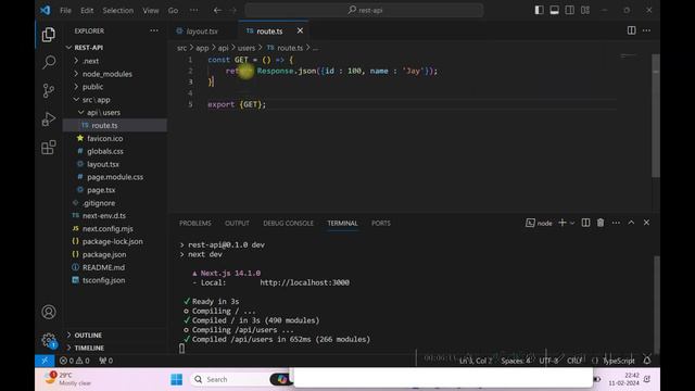 How to Build REST API Using Next.js 14