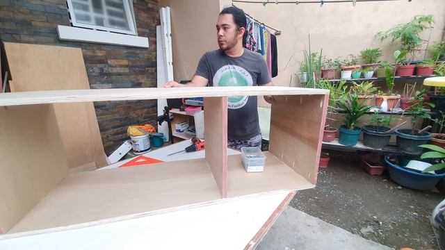 DIY How to make Floating TV Backwall and Cabinet with LED lights - Hide your wires! смотреть онлайн