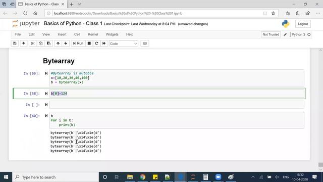 Python Class 3 (Data Types Part 2)
