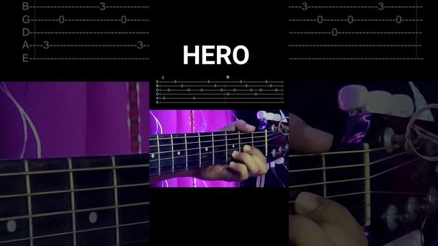 Enrique Iglesias - Hero (Easy Guitar Tabs) (Guitar Fingerstyle Tutorial)