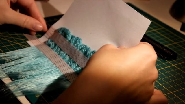 How to make: Yarn Weft for a doll wig