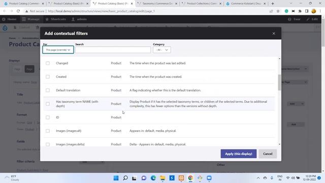 Creating a Product Catalog in drupal commerce