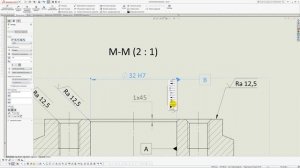Solidworks. Урок 18 Обозначение БАЗЫ по ГОСТ ЕСКД - создание чертежа
