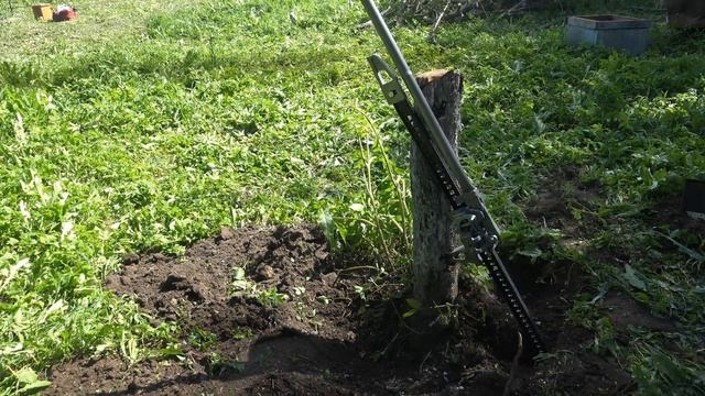корчевка домкратом