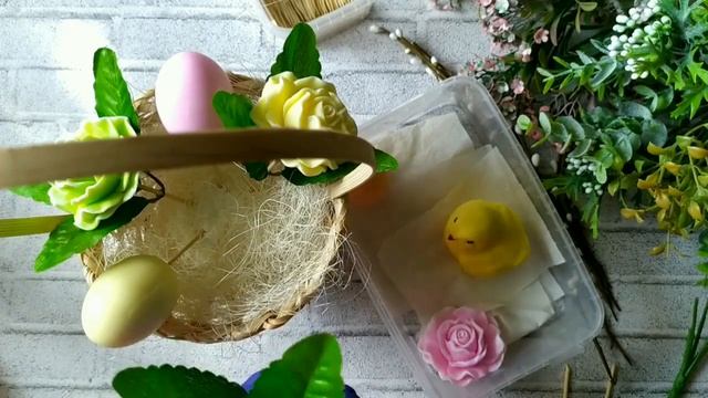 Букет из мыла к Пасхе/Мыловарение/Кузнецовы Family