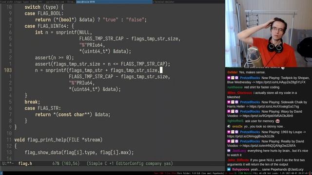 Rewriting Gos flag module in C