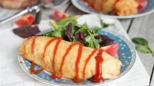 Рисовый омлет по японски