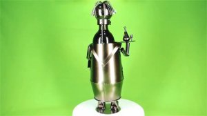 Подставка для бутылки вина "Официант с бокалами"