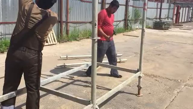 Опалубка перекрытий на объемных стойках сборка