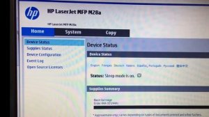 HP Laser Jet MFP M28 M31cannot copy repair paper size or type setup