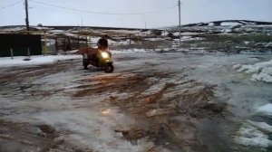 Мотороллер с двигателем от Урала