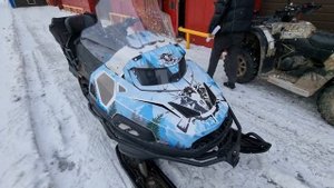 Наклейка на снегоходы STELS и другие. Индивидуальный дизайн снегоходов