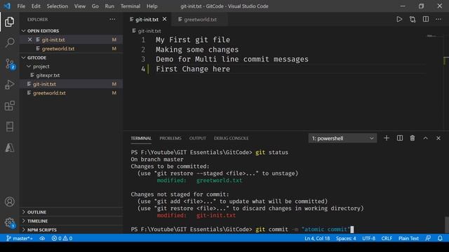 Git Basics Atomic Commits