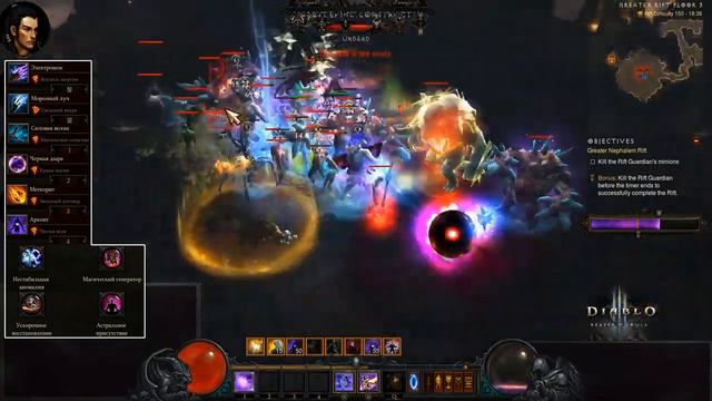 Diablo 3: TOP ПАТИ LoD Чародей (150 ВП) Архонт - Метеорит и Наследие снов 2.6.6 смотреть онлайн