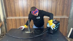 Реальный тест сварочного полуавтомата KROFF GT310!!!