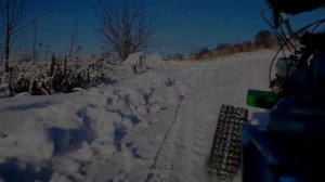 Мотоблок на гусеницах!!! Въедет ли в крутую гору???