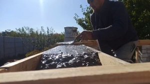 Заливка перемычки над окном и дверью