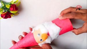 How to make Santa Claus from waste plastic bottle / Christmas Decoration Craft ideas