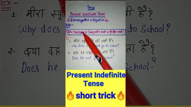 present indefinite tense|| (interrogative+negative sentence)😲😲😲