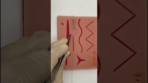 Непрерывный Х-образный шов.