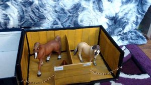 Обзор на мою конюшню для лошадей шляйх.