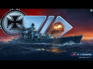 Линкор SCHLIEFFEN 6 Утопил! 273К Урона! Мир кораблей World of Warships