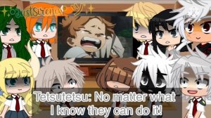 ˚•Class 1B react to Bakugou & Deku Vs Nine•Mha•My AU•˚