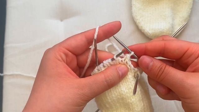Следки спицами - «Балетки» Мастер-класс для начинающих
