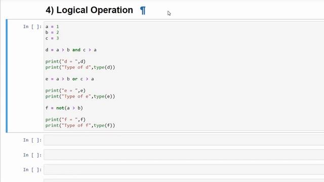Python Integers | Arithmetic | Comparison | Logical | Bitwise | Identity | Membership Operation