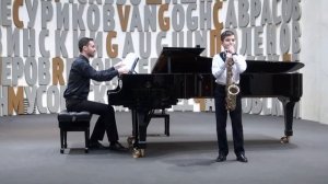 F.P. Demillac. Siciliana and tarantella.  R. Vidoft. "Cheerful saxophonist"