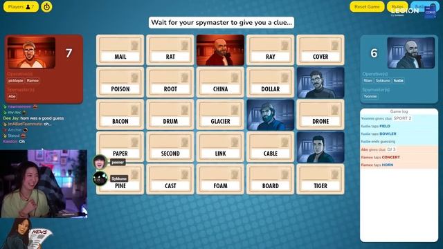 I played with the WORST CODENAMES TEAM...