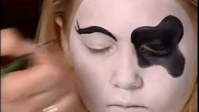 Мастер класс аквагрим Далматинец. Face painting (faceart) Dalmatian.