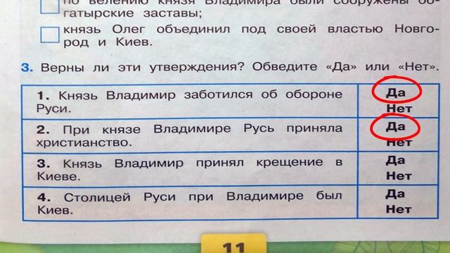 Окружающий мир. Рабочая тетрадь 4 класс 2 часть. ГДЗ стр. 11 №3 смотреть онлайн