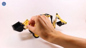 Обзор Lego Technic 42004 Mini Backhoe Loader. (Экскаватор-погрузчик).