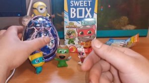 TALKING TOM HEROES / Герои Говорящего Тома в двойном Sweet Boxe /  Большое Яйцо Robots