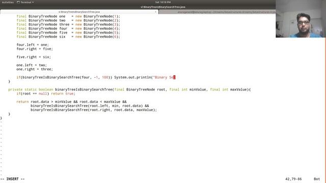 JAVA DATA STRUCTURE BINARY SEARCH TREE : Find If A Binary Tree Is A Binary Search Tree Or Not смотреть онлайн