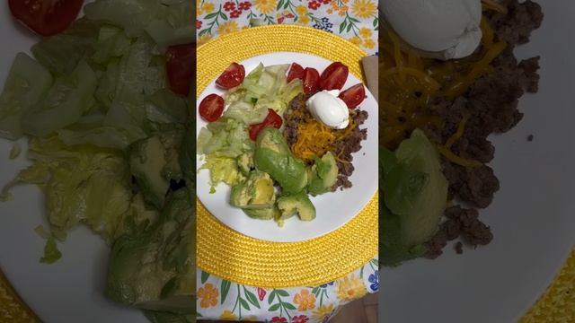 Deconstructed Cheeseburger Salad #cooking #food #food #subscribe #shortvideo #trending