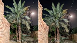 DJI Osmo Action 3 vs GoPro Hero 11 Black NIGHT MODE Camera Test