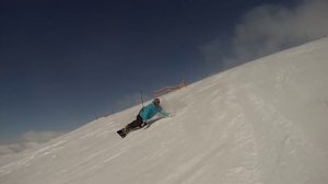 Карвинг на сноуборде - когда светит солнце )