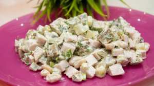 Обалденный САЛАТ с чесночными гренками | ЭТО ПРОСТО