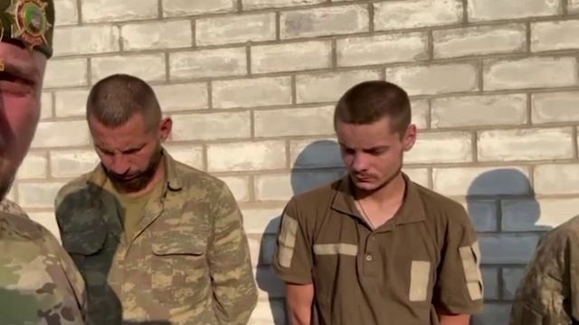 Пленные вСушники из числа штурмовиков, пытавшихся брать Клещеевку.