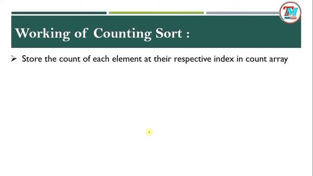 Sorting Algorithm:- Counting Sort Algorithm | Working of Counting Sort with Example in Hindi | DSA