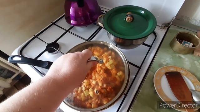 Ужин для мужа!))) Котлета школьная и овошное рагу. смотреть онлайн