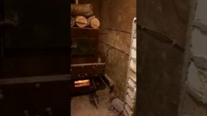 Самодельный пиролизный котёл длительного горения в работе